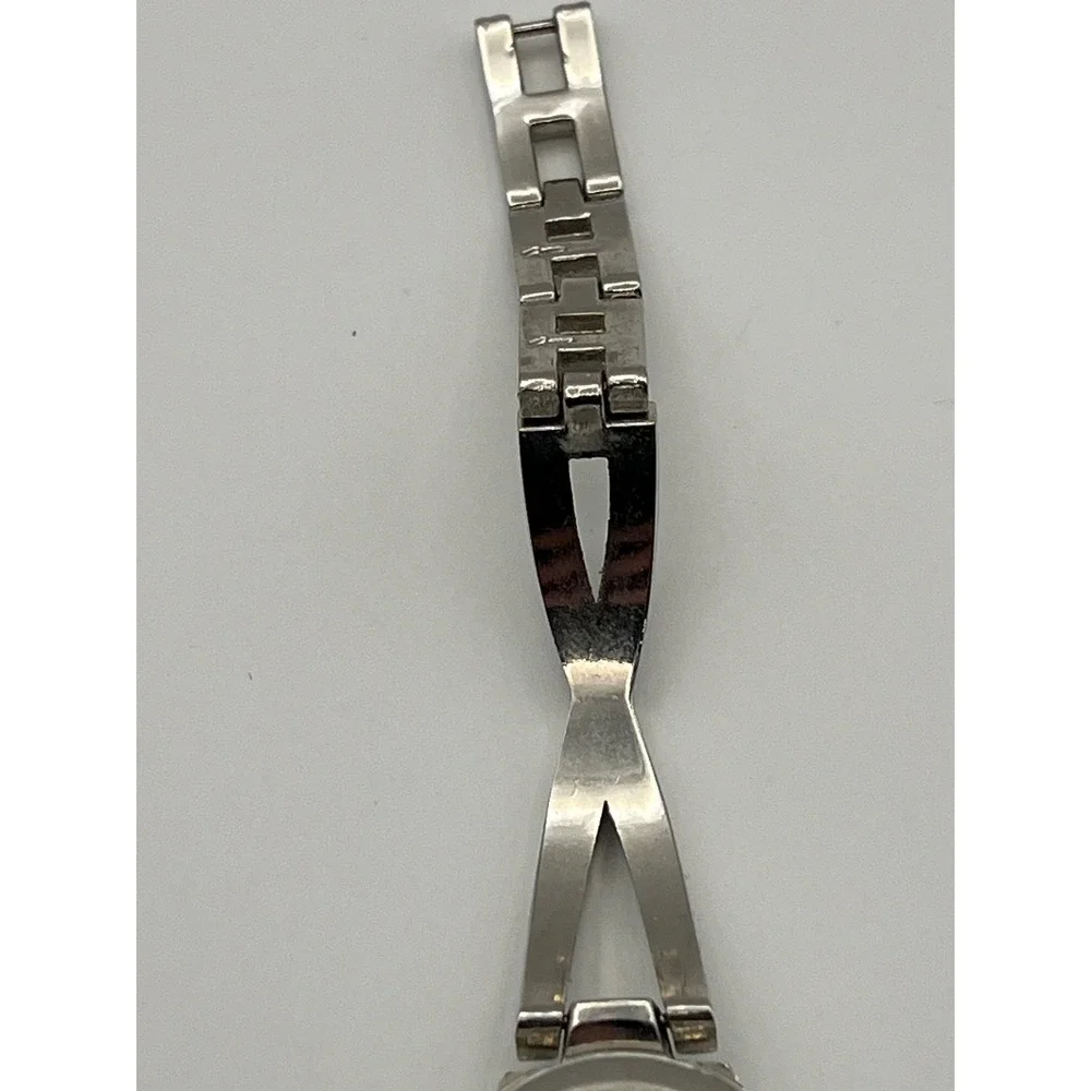 FMD Womens Bangle Watch Blue Faceted Bezel Diamond FMDKH310 Japan Movt